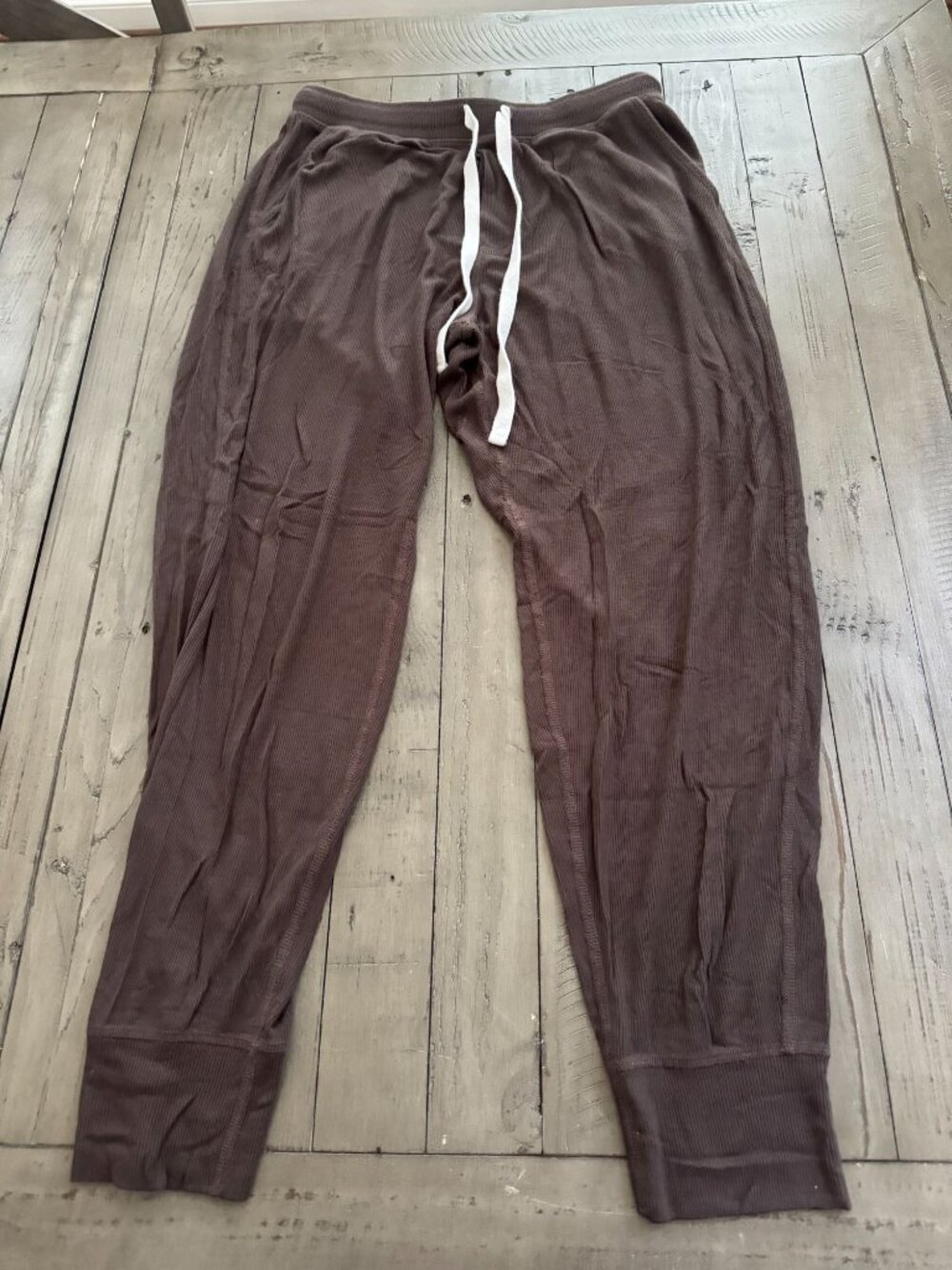 Splits59 Kiki Rib 7/8 Jogger Pants Brown Size Small
